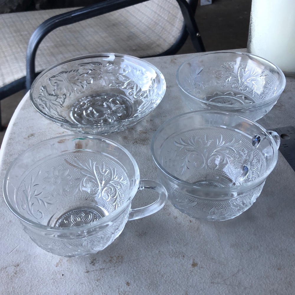 Vintage glassware